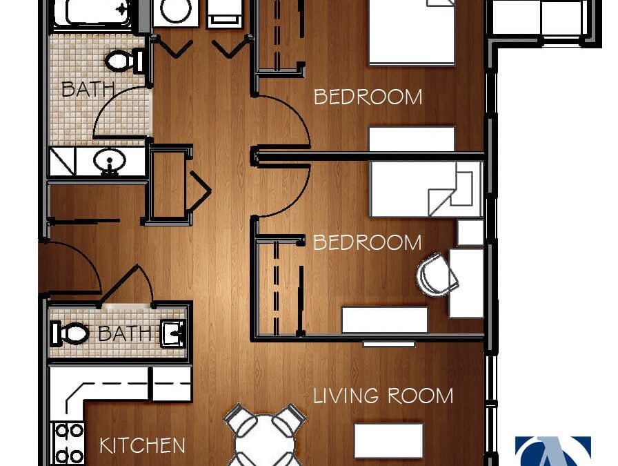 2 Bedrooms Apartment